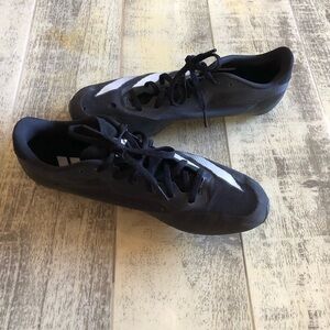 ADIDAS Sprintstar Spikes Track Cleats 6 Spike Pins Black White Lightweight‎